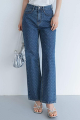 Polka Denim Pantolon