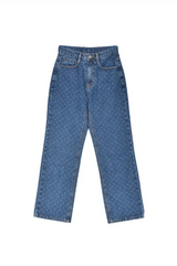 Polka Denim Pantolon